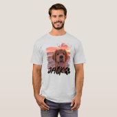 Custom Dog Photo T-Shirt – Personalized Pet Name T (Vorne ganz)