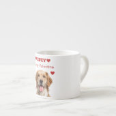 Custom Dog Photo Valentine’s Day Espresso Mug Espressotasse (Vorderseite Rechts)