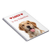 Custom Dog Photo Valentine's Day Notebook Notizblock (Rechte Seite)