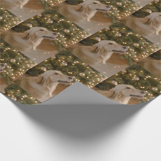 Custom Dog Picture Custom Pet Foto Weihnachten Geschenkpapier (Ecke)