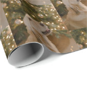 Custom Dog Picture Custom Pet Foto Weihnachten Geschenkpapier (Rolleneckpunkt)