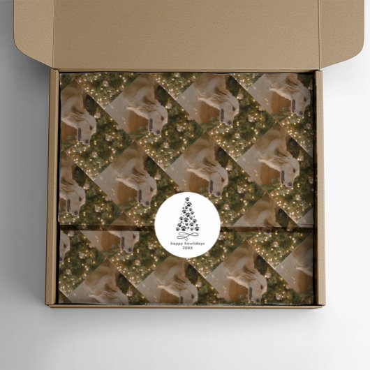 Custom Dog Picture Custom Pet Foto Weihnachten Seidenpapier