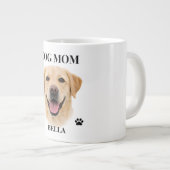 Custom Dog Portrait Gift for Her | Personalized Jumbo-Tasse (Vorderseite Rechts)