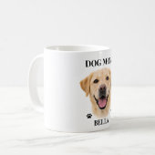 Custom Dog Portrait Gift for Her | Personalized Kaffeetasse (Vorderseite Links)
