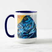 Custom Dog Portrait Painting - Forever Loved Pet Tasse (Links)