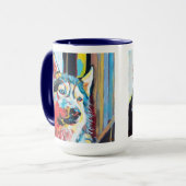 Custom Dog Portrait Painting - Forever Loved Pet Tasse (Vorderseite Links)