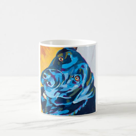 Custom Dog Portrait Painting - Labrador Lover Gift Kaffeetasse (Mittel)