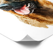 Custom Dog Portrait, Pet Portrait Royal Poster (Ecke)