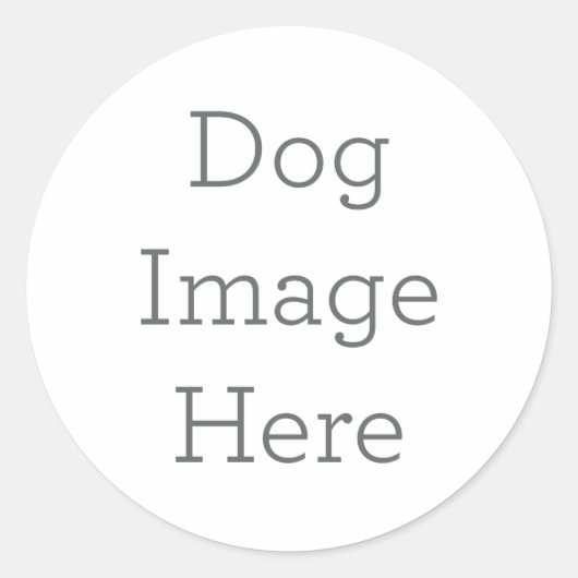 Custom Dog Sticker Gift (Vorderseite)
