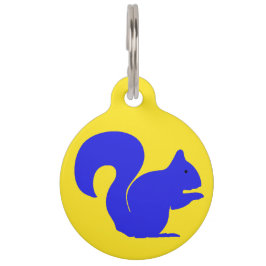 Custom Dog Tag für das Blaue Eichhörnchen Tiernamensmarke