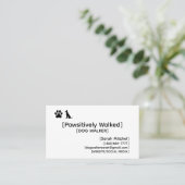Custom Dog Walker and Dog Groomer Business Cards Visitenkarte (Stehend Vorderseite)