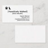 Custom Dog Walker and Dog Groomer Business Cards Visitenkarte (Vorne/Hinten)
