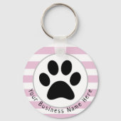 Custom Dog Walking Business Schlüsselanhänger (Vorderseite)