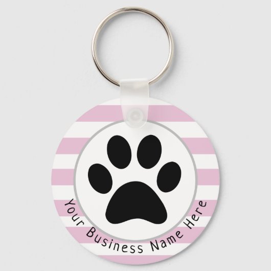 Custom Dog Walking Business Schlüsselanhänger (Vorderseite)