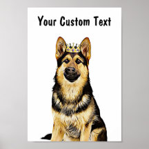 Custom Dog Wall Art | Deutscher Schäferhund