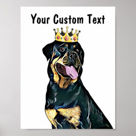 Custom Dog Wall Art | Rottweiler Poster