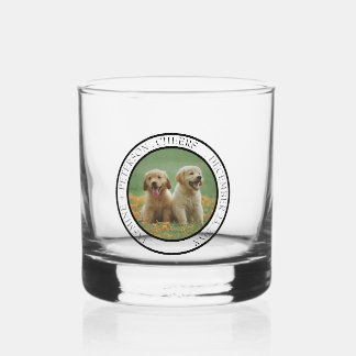 Custom Dog Wedding Favor Dog of Honor Photo cheers Whiskyglas
