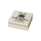 Custom Dog Weihnachts-Rücksendeadresse Gummistempel (Stempel)