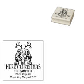 Custom Dog Weihnachts-Rücksendeadresse Gummistempel (Stempel)