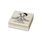 Custom Dog Weihnachts-Rücksendeadresse Gummistempel (Stempel)