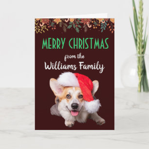 Custom Dog Weihnachtskarte von Ihrer Familie Dankeskarte