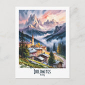 Custom Dolomiten Italien Alpen Postkarte (Vorderseite)