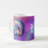 Custom Dolphin Erholung Meilenstein Geschenk - Sob Kaffeetasse (Vorderseite Links)
