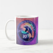 Custom Dolphin Erholung Meilenstein Geschenk - Sob Kaffeetasse (Links)