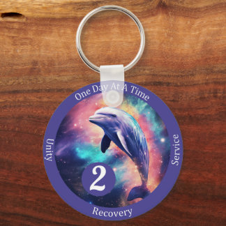 Custom Dolphin Erholung Meilenstein Geschenk - Sob Schlüsselanhänger