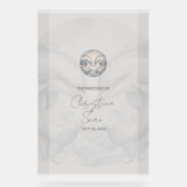 Custom Dolphin Theme Wedding Sign Acrylschild (Vorderseite)