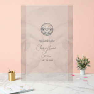 Custom Dolphin Theme Wedding Sign Acrylschild