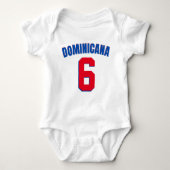 Custom Dominicana World Baseball Classic Dominican Baby Strampler (Vorderseite)