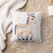 Custom Donkey Pillow mit Boho Floral Design - Kissen (Decke)