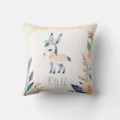 Custom Donkey Pillow mit Boho Floral Design - Kissen (Rückseite)