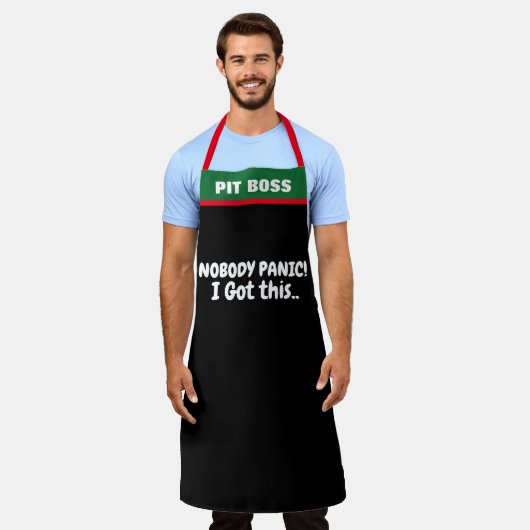 Custom Don't panic Ich Got diesen lustigen GRILLEN Schürze (Getragen)