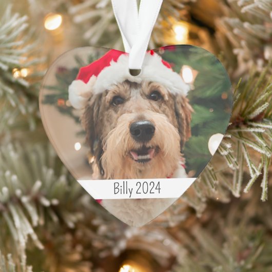 Custom Double Side Dog Pet Weihnachten Ornament (Baum)