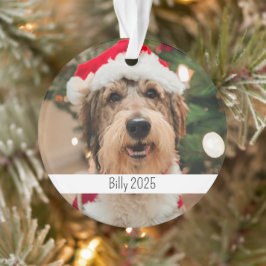 Custom Double Sided Dog Pet Christmas Ornament