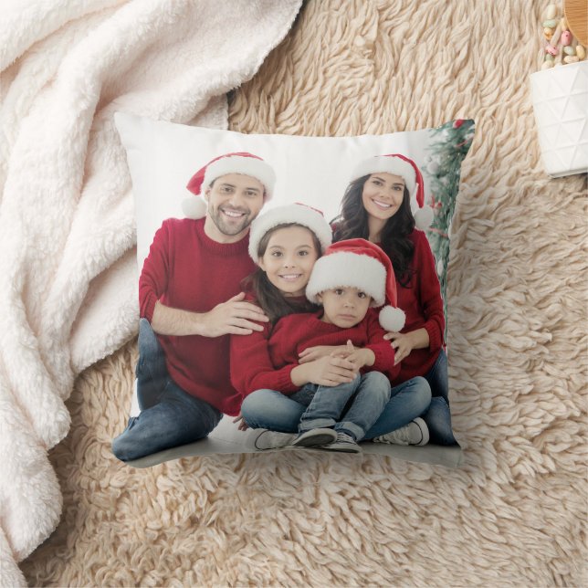 Custom Double Sided Family Photo Kissen (Decke)
