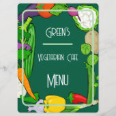 Custom Double Sided Flat Menu Template Menükarte (Vorderseite)