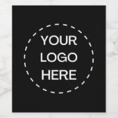 Custom Double Sided Logo Weinetikett (Einzelnes Label)