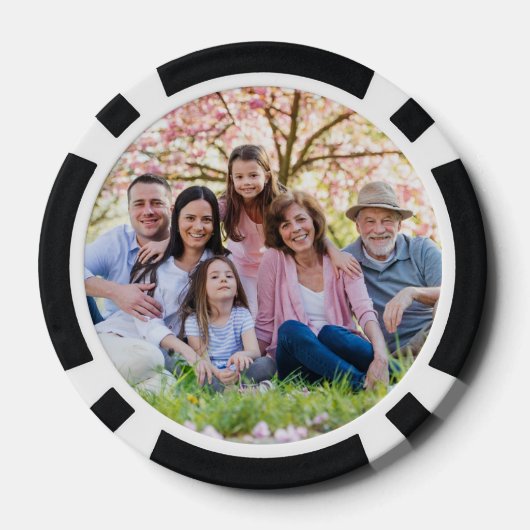 Custom Double Sided Two Photo Pokerchips (Rückseite)