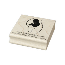 Custom Doula & Birth Coach Professional Logo Gummistempel