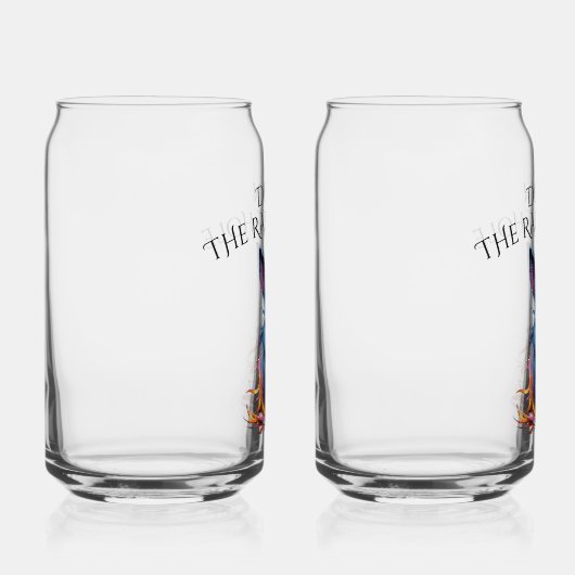 Custom Down Down Rabbit Hole Blue Bunny Dosenglas (Rechts)