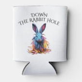 Custom Down Down Rabbit Hole Blue Bunny Dosenkühler (Vorderseite)