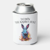 Custom Down Down Rabbit Hole Blue Bunny Dosenkühler (Kanne Rückseite)