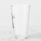 Custom Down Down Rabbit Hole Blue Bunny Glas (Links)