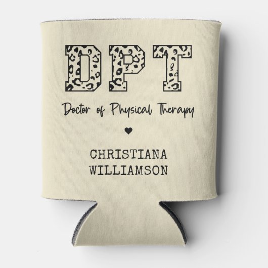 Custom DPT Arzt für Physikalische Therapie Geschen Dosenkühler (Vorderseite)