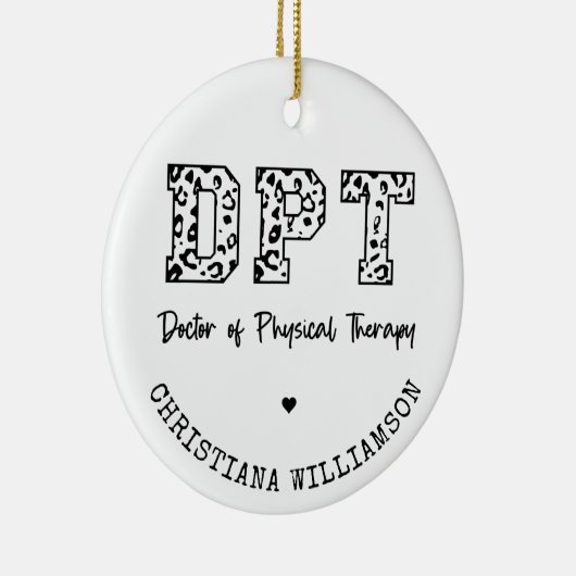 Custom DPT Arzt für Physikalische Therapie Geschen Keramik Ornament (Rechts)