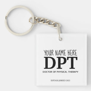 Custom DPT, Physiotherapeutischer Schlüsselanhänge Schlüsselanhänger