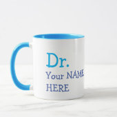 Custom Dr. (Ihr Name) PhD-Abschluss-Kaffee Tasse (Links)